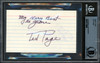 Ted Page Autographed 3x5 Index Card Negro Leagues "My Very Best" Beckett BAS #16178888