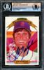 Carl Yastrzemski Autographed 1982 Donruss Diamond Kings Card #25 Boston Red Sox Beckett BAS #16178275