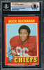 Buck Buchanan Autographed 1971 Topps Card #13 Kansas City Chiefs Beckett BAS #16175442