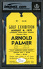 Arnold Palmer Autographed 1971 Golf Exhibition Ticket Beckett BAS #16178909