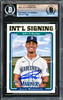 Julio Rodriguez Autographed 2022 Topps Archives Rookie Card #342 Seattle Mariners Beckett BAS #16177599