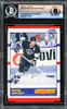 Wayne Gretzky Autographed 1990-91 Score Card #338 Los Angeles Kings Beckett BAS #16176108