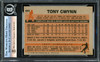 Tony Gwynn Autographed 1983 Topps Rookie Card #482 San Diego Padres Beckett BAS #16176138