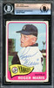Roger Maris Autographed 1965 Topps Card #155 New York Yankees Beckett BAS #16176463