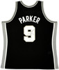 San Antonio Spurs Tony Parker Autographed Black Authentic Mitchell & Ness 2001-02 HWC Swingman Rookie Year Jersey Size XXL Beckett BAS Witness Stock #222836