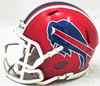 Jim Kelly Autographed Buffalo Bills Red 87-01 Throwback Speed Mini Helmet Beckett BAS Witness Stock #223735