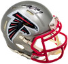 Michael Vick Autographed Atlanta Falcons Flash Silver Speed Mini Helmet Beckett BAS Witness Stock #223740