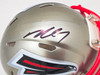 Michael Vick Autographed Atlanta Falcons Flash Silver Speed Mini Helmet Beckett BAS Witness Stock #223740