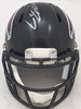 Michael Vick Autographed Atlanta Falcons Black 03-19 Throwback Speed Mini Helmet Beckett BAS Witness Stock #223742