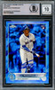 Julio Rodriguez Autographed 2022 Topps Chrome Update Sapphire Rookie Card #US44 Seattle Mariners Auto Grade Gem Mint 10 Beckett BAS #16339444