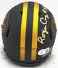 Roger Craig Autographed San Francisco 49ers Eclipse Black Speed Mini Helmet Beckett BAS Witness #W978101