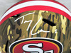 Trey Lance Autographed San Francisco 49ers Camo Full Size Replica Speed Helmet Beckett BAS Witness #WL69320