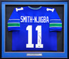 Seattle Seahawks Jaxon Smith-Njigba Autographed Framed Blue Throwback Jersey MCS Holo Stock #223785