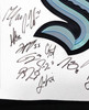 Seattle Kraken 2021-22 Inaugural Season Team Signed Autographed Framed White Adidas Jersey With 24 Signatures Including Jordan Eberle & Jared McCann Fanatics Holo Stock #223780