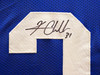 Seattle Seahawks Kam Chancellor Autographed Framed Blue Throwback Jersey MCS Holo Stock #223784