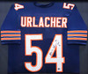Brian Urlacher Autographed Framed Blue Jersey Chicago Bears "HOF 18" Beckett BAS QR #BH038628