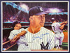 Mickey Mantle Autographed Framed 18x24 Canvas New York Yankees "No. 7" With Artist Signature PSA/DNA #AK00297