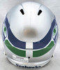 Unsigned Seattle Seahawks Silver Throwback 83-01 Full Size Replica Speed Helmet Stock #224198