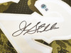 Utah Jazz John Stockton Autographed Green Authentic Mitchell & Ness 1998-99 Hardwood Classic Swingman Ghost Camo Jersey Size XXL Beckett BAS Witness Stock #224350