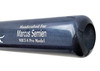 Marcus Semien Autographed Navy & Grey Marucci Player Model Baseball Bat Texas Rangers Beckett BAS Witness Stock #224402