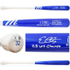 Evan Carter Autographed Blue & White Marucci Player Model Baseball Bat Texas Rangers "23 WS Champs" Beckett BAS Witness Stock #224408