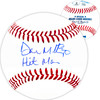 Don Mattingly Autographed Official MLB Baseball New York Yankees "Hit Man" Beckett BAS Witness Stock #224691