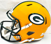Aaron Jones Autographed Green Bay Packers Yellow Full Size Speed Replica Helmet Beckett BAS Witness Stock #224718