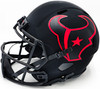 Nico Collins Autographed Houston Texans Eclipse Black Full Size Speed Replica Helmet (Scratches) Beckett BAS Witness Stock #224744