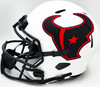 Nico Collins Autographed Houston Texans Lunar Eclipse White Full Size Speed Replica Helmet Beckett BAS Witness Stock #224741