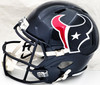 Nico Collins Autographed Houston Texans Blue Full Size Speed Replica Helmet Beckett BAS Witness Stock #224743