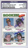 Billy Almon, Mickey Klutts, Tommy McMillan & Mark Wagner Autographed 1977 Topps Card #490 PSA/DNA #83319386