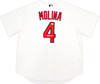 St. Louis Cardinals Yadier Molina Autographed White Nike Jersey Size XL JSA Stock #224686