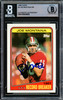 Joe Montana Autographed 1988 Topps Card #4 San Francisco 49ers Beckett BAS #16545659