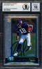 Randy Moss Autographed 1998 Bowman Chrome Rookie Card #182 Minnesota Vikings Auto Grade Gem Mint 10 Beckett BAS #13328329