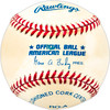 Justin Thompson Autographed Official AL Baseball Detroit Tigers SKU #225594