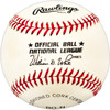 Pete Mackanin Autographed Official NL Baseball Phillies, Expos SKU #225519