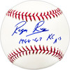 Roger Repoz Autographed Official MLB Baseball KC A's "1966-67 KC A's" SKU #225662