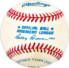 Garland Kiser Autographed Official AL Baseball Cleveland Indians SKU #225792