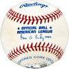 Herb Score Autographed Official AL Baseball Cleveland Indians Beckett BAS QR #BL93542