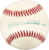 Billy Williams Autographed Official NL Baseball Chicago Cubs Beckett BAS QR #BL93497