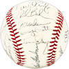 1981 Minnesota Twins Team Autographed Official Spalding MLB Baseball With 23 Signatures SKU #225432 1981 Minnesota Twins Team Autographed Official Spalding MLB Baseball With 23 Signatures SKU #225432