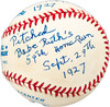 Paul Hopkins Autographed Official AL Baseball Washington Senators "Pitched Babe Ruth's 59th HR 9/29/27" Beckett BAS QR #BL93623