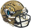 Travis Etienne Autographed Jacksonville Jaguars Camo Speed Mini Helmet Beckett BAS Witness Stock #225127