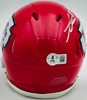 George Karlaftis Autographed Kansas City Chiefs Red Speed Mini Helmet "2x SB Champs" Beckett BAS Witness Stock #224840