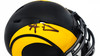 Aaron Donald Autographed Los Angeles Rams Eclipse Black Speed Mini Helmet Beckett BAS Witness Stock #224832