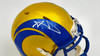 SALE!! Aaron Donald Autographed Los Angeles Rams Flash Yellow Speed Mini Helmet Beckett BAS Witness Stock #224831