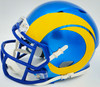 Aaron Donald Autographed Los Angeles Rams Blue Speed Mini Helmet Beckett BAS Witness Stock #224833