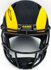 Aaron Donald Autographed Los Angeles Rams Eclipse Black Full Size Speed Replica Helmet Beckett BAS Witness Stock #224827