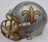 Taysom Hill Autographed New Orleans Saints Flash Gold Mini Helmet Beckett BAS QR #BE17580