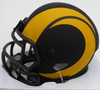 Kyren Williams Autographed Los Angeles Rams Eclipse Black Mini Helmet (Smudged) Beckett BAS QR #BM05434